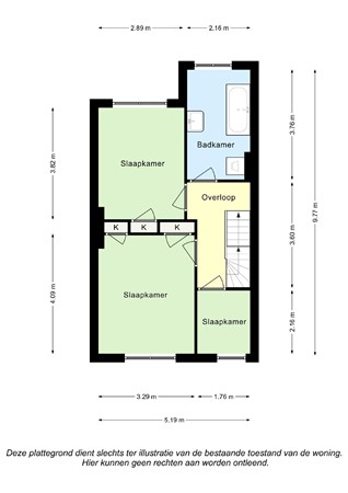 Floorplan - Kruisstraat 97, 6411 BS Heerlen